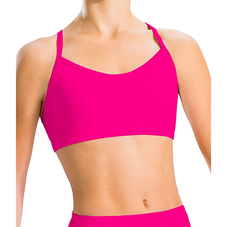 Motionwear Women's Racer Cami Soft Bra Top XL PINK