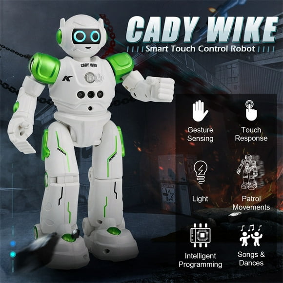 Yoloke Robot Toys for Kids - Smart Talking Voice Remote Control Robot, Gesture Sensing Programmable Emo Robot Toy for Age 3 4 5 6 7 8 Year Old Boys Girls Birthday Gift Present