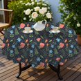 thumbnail image 4 of Pioneer Flower Floral Print Pattern Round Tablecloth 60 X 60 Inch, Wrinkle Resistant Wipeable Table Cloth for Kitchen Dining Picnic Patio Party, 4 of 6