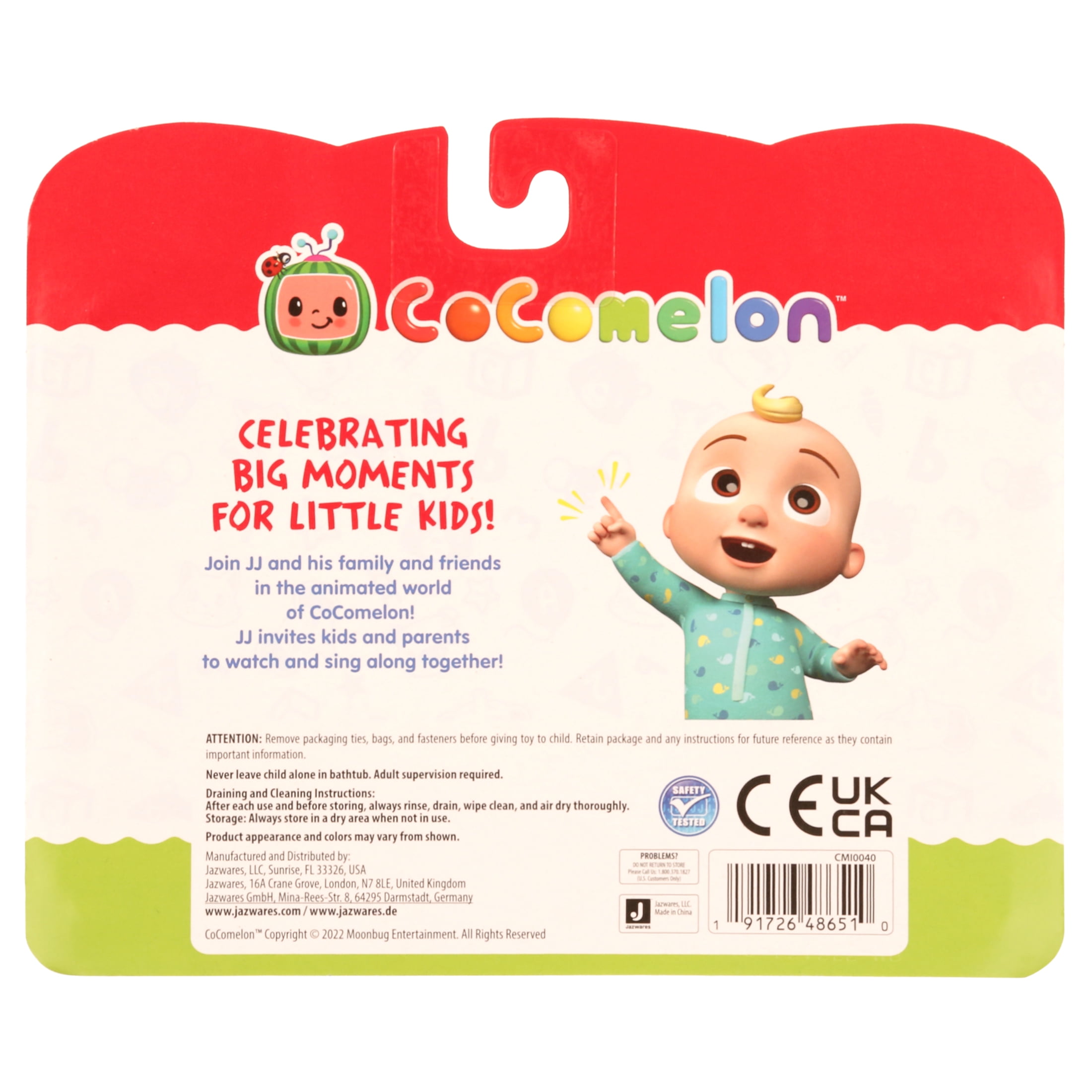 CoComelon Water Bobbles - Water Bobble 2 Pack - JJ & Cody - Infant and Toddler Bath Toys
