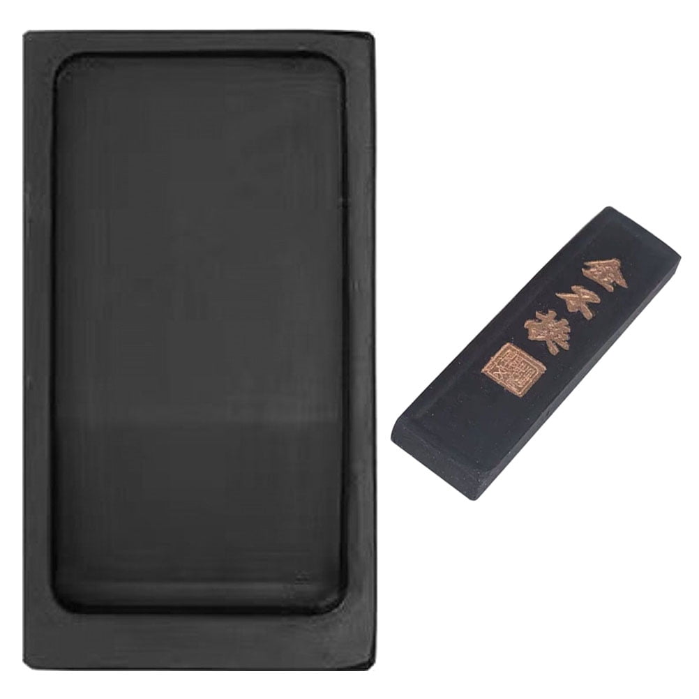 LEORX Permanent Inkstone for Writing Chinese Calligraphy Inkstone Rough Stone Student