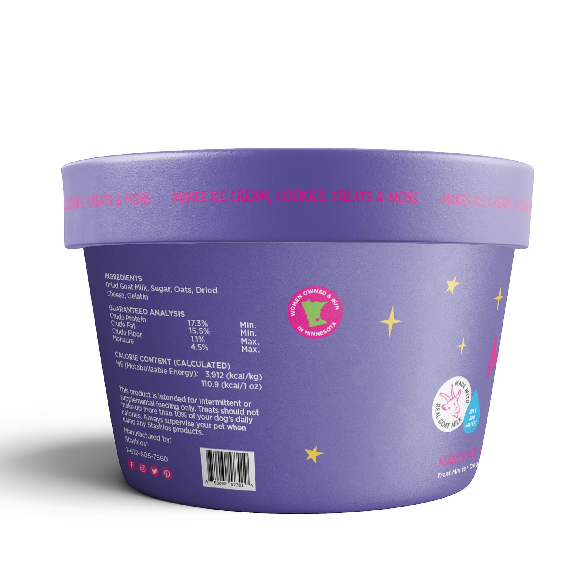 Stashios: Magic Mix - Cheese Flavor - 4oz, All-In-One Powdered Treat Mix For Dogs, Just Add Water, Use To Create Ice Cream, Cookies, Treats & More!