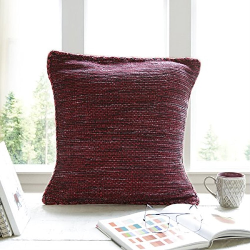 Square Cushion Cover Pillow Case 18 X 18 Handwoven Throw Pillow Cover