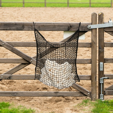 MLINS Hanging Feeder Horse Straw Pouch Multi-function Bag Net Feeder