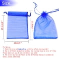thumbnail image 3 of Bolsas de Regalo Bezall 50 Piezas Organza Azul Real 13x18 cm, 3 of 7
