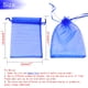 thumbnail image 3 of Bolsas de Regalo Bezall 50 Piezas Organza Azul Real 13x18 cm, 3 of 7