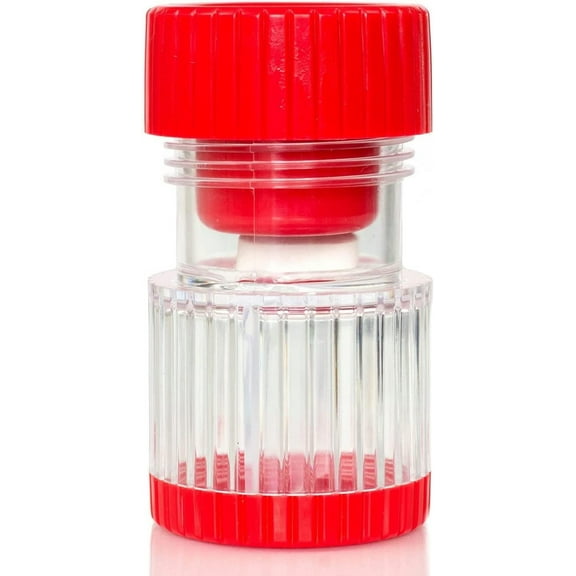 Healthsmart Pill Crusher,3 1/4"H,2"W,Clear,Red 640-6439-0000