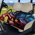 thumbnail image 3 of Yuyamidu Fire American Flag Golf Cart Seat Covers Patriotic Club Car Towel Seat Covers with Front Pockets 4th of July Club Car Accessories That Protect Your Golf Cart Seat, 3 of 8