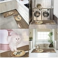 thumbnail image 6 of Anti-Fatigue Kitchen Rug Set of 2 Brown Coffee Latte Cushioned Kitchen Floor Mat, Standing Mat Waterproof Non-Slip Kitchen Mats and Rugs PVC Ergonomic Comfort Foam Rug for Kitchen, 6 of 6