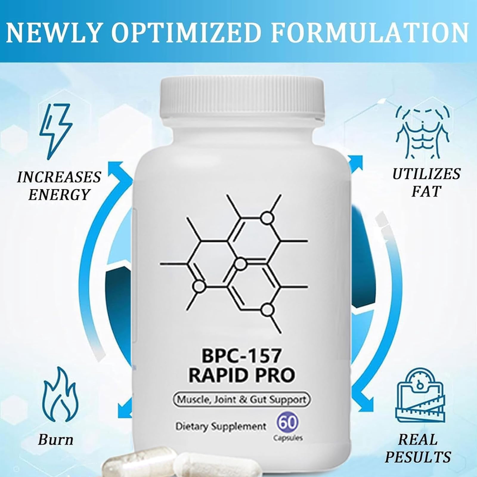 Suplemento AILVQI BPC-157 Rapid Pro Peptide Capsulas x60 | Bodega Aurrera  en lnea
