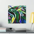 thumbnail image 3 of Otters in Abstraction - Canvas, 3 of 10