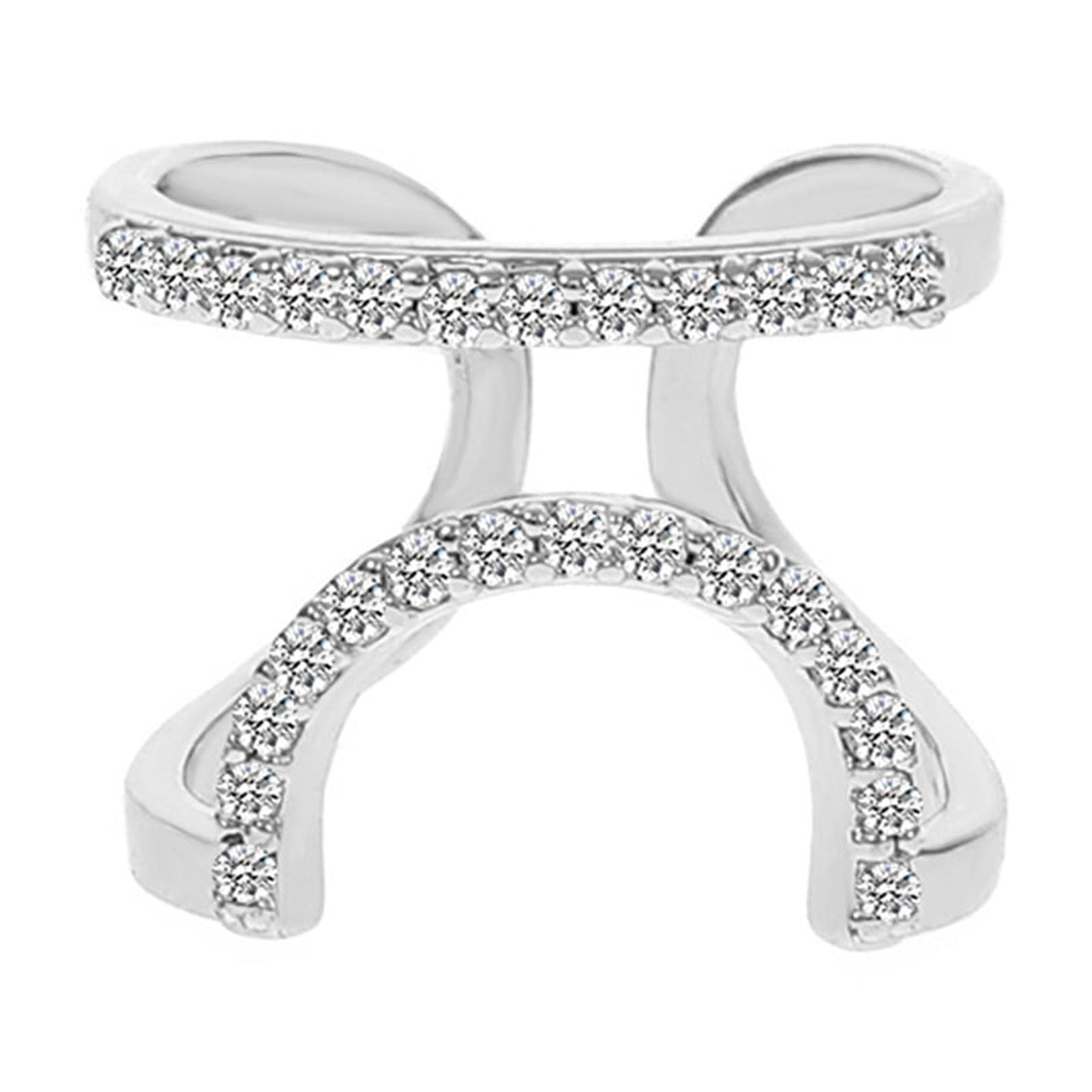 Decodeary Exquisite Nail Rings For Women Adjustable Size For