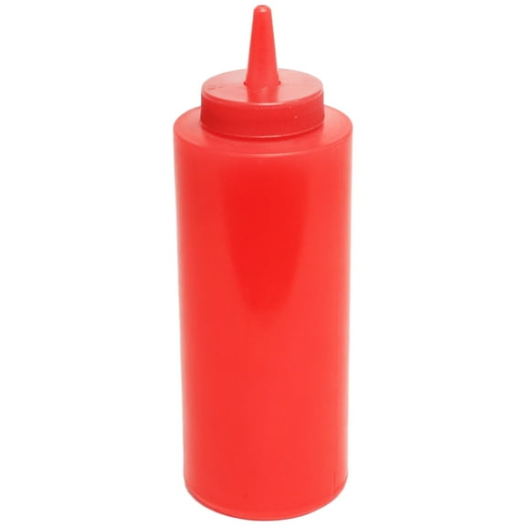 Excellante 12 oz squeeze bottle, red, comes in dozen