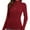 Red, variant on Women Long Sleeve Slim Fitted Based Layer Lightweight Active Shirt Pullover Tops