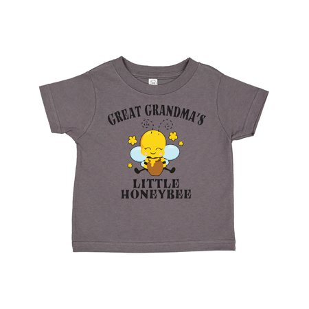 

Inktastic Cute Bee Great Grandma s Little Honeybee with Stars Gift Toddler Boy or Toddler Girl T-Shirt