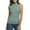 Green, variant on Sleeveless Tops for Women High Neck Tank Tops for Women High Neck Raglan Top Tee Fit Turtleneck Shirt Solid Features: Casual Blouses for Women Womans Tops Gray M