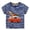 Blue, variant on REDARER Boys Striped Bus Embroidered Short Sleeve Crewneck T Shirt Casual Comfortable Blend Top for Kids,6-7 Years