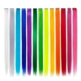 thumbnail image 3 of 13 Piezas de Colores Fiesta Destacados Clip en Extensiones Cabello 55Cm Postizos SintéTicos Rectos, Iris, 3 of 5