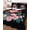 Black, variant on Full Size Quilt Bedding Set, Summer Flamingos Reversible Summer Quilt 3 Pieces, Tropical Botanical Flowers Animals Black Lightweight Bedspreads Coverlets with 2 Pillow Shams for All Seasons