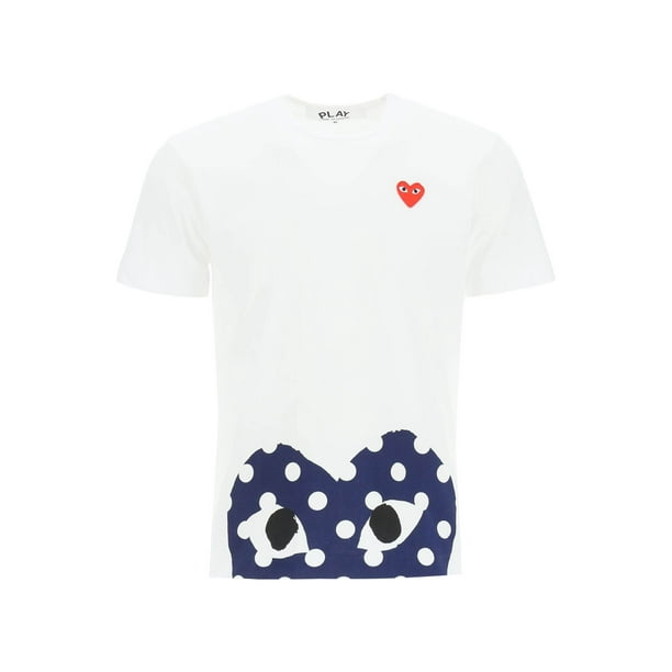 Comme garcons play heart polka t-shirt -