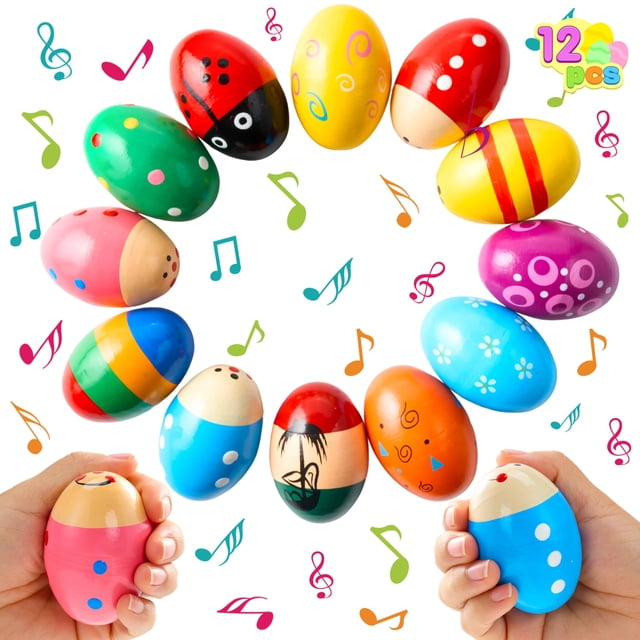 Hueveros de madera JOYIN, 12 paquetes, para regalos de fiesta de Pascua