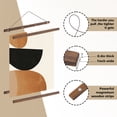thumbnail image 5 of 2 Set Magnetic Poster Frame,Poster Hanger for Wall,Wooden Poster Frames 16 inch, Teak Wood, 5 of 5
