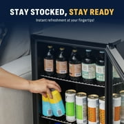 Newair Beverage Refrigerator Cooler |126 Cans Free Standing with Glass Door