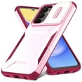 thumbnail image 2 of Dteck Case for Samsung Galaxy S24 FE,Shockproof TPU+PC Armor Case Slide Lens Protection Cover for Galaxy S24 FE,Pink, 2 of 7