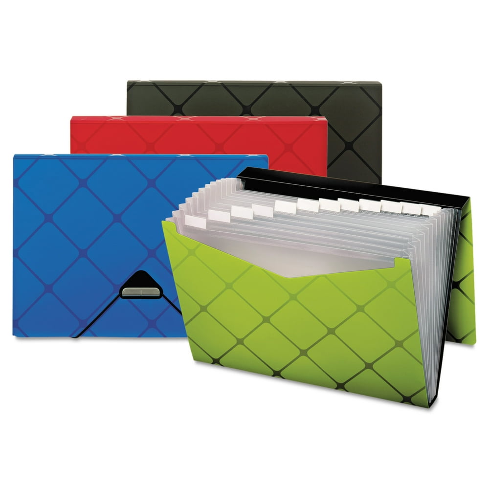Pendaflex Poly Expanding File, 13Pockets, 1/3 Tab, Letter, Assorted