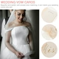 thumbnail image 3 of 2pcs Delicate Wedding Vow Cards Wedding Vow Books Wedding Vow Brochures, 3 of 6