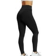 thumbnail image 2 of Gibobby Leggings Gluteos Mujer Pantalones Mujer Estampado Hip High Tight Fitting Sports Hip Fitness Peach Pantalones Cintura Yoga Yoga Pantalones（Negro， S), 2 of 4