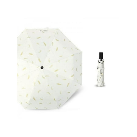 Parasol With Base Lavaport Unisex Folding Anti UV Sun Rain Umbrella Parasol Windproof Umbrella with 8 Ribs for Women Easy to Carry ()
