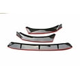 thumbnail image 4 of 3PCS Set Front Bumper Lip For KIA K5 GT, GT-Line, EX, LX 2020-2024 All Models, Bumper Front Spoiler Air Dam Chin Front Splitter Lip Lower Protector, Gloss Black with Red Trim, 4 of 5