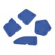 thumbnail image 3 of Kit de 4 herramientas para raspar sellador angular para calafateo doméstico Juego de removedor de lechada de silicona azul, 3 of 7