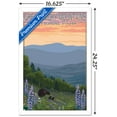 thumbnail image 3 of Lantern Press - Great Smoky Mountains National Park, Bear and Spring Flowers Wall Poster, 14.725" x 22.375" Framed, 3 of 5