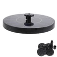 thumbnail image 5 of Fuente de agua solar para piscina, estanque, cascada, decoración de jardín, baño para pájaros al aire libre, energía solar, color negro, negro, 5 of 5