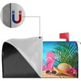 thumbnail image 4 of Starfish Shells Flip-Flops Hat and Sunglasses On Beach Mailbox Cover Magnetic Summer Mailbox Wraps Post Box Cover Décor 21x18 in, 4 of 6