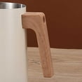 thumbnail image 7 of 304 Stainless Steel Milk Frothing Pitcher - Wood Grain Handle with Scale Markings, 7 of 7
