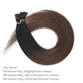thumbnail image 4 of Benehair 100% Real Remy Human Hair Extensions Pre Bonded I Tip Hair Stict Tip Micro Ring Keratin 0.5g Thick 50g Ombre Balayage 0.5g, 4 of 11