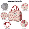 thumbnail image 4 of Womens Red Dinosaur Silhouette Pattern Lunch Box for Work,Insulated Lunch Bag for Women,Loncheras Para Mujer,Leakproof Adult Lunch Bag for Work,Beach,Travel,Picnic,Camping, 4 of 7