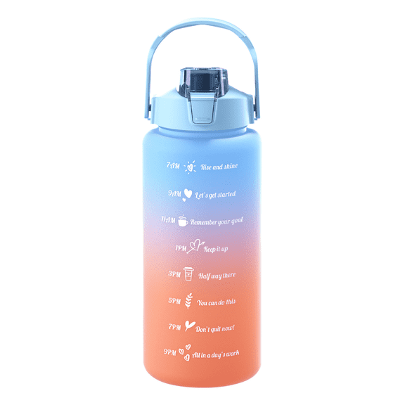 CCOCC Water Bottle,Trendy Gradient Kids Cups,Portable Large Travel Water Bottle,Generous Running Water Bottle for All-Day Hydration