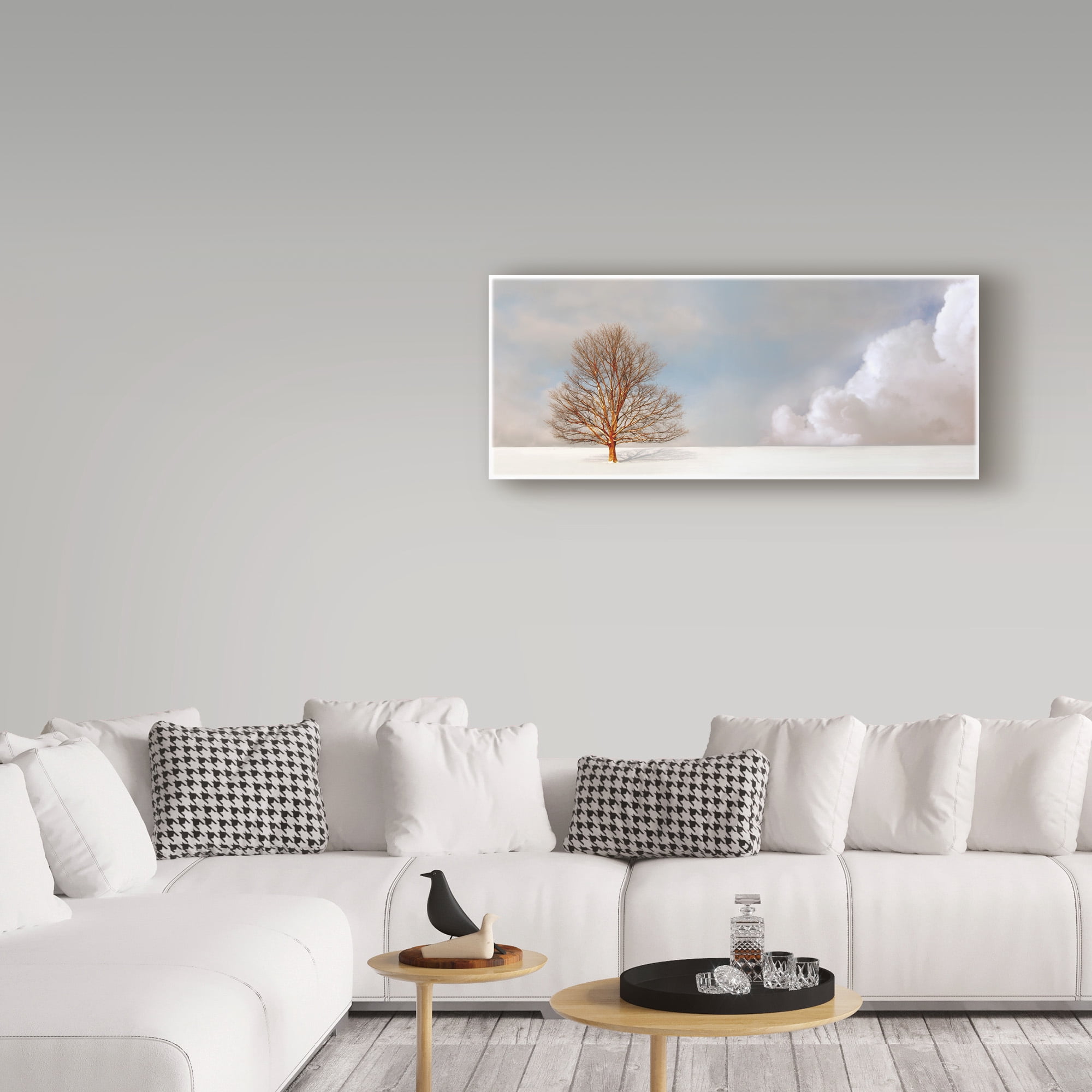 Trademark Fine Art 'Alone In The Whiteness' Canvas Art by Carlos Casamayor