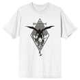 thumbnail image 4 of Death Note Ryuk Skull and Apple Men's White Graphic Tee, 4 of 6