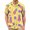 Line pineapple, variant on Hawaiian Shirts for Men Pineapple Lapel Short Sleeve Casual Button Down Shirts Fashion Clothes Daily Wear