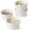 Arctic White+Lid, variant on Ramekins 4 oz Oven Safe for Creme Brulee, Charcuterie Boards Bowls for Souffle, Small Sauce Bowl, Ceramic Baking Dishes - 3.8 inch, Set of 4, Arctic White