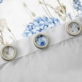 thumbnail image 4 of Erosebridal Flying Blue Butterflies Black Out Curtains For Girls,Teens Floral Daisy Flowers Curtains Pack of 2 (42x63 Each), 4 of 6