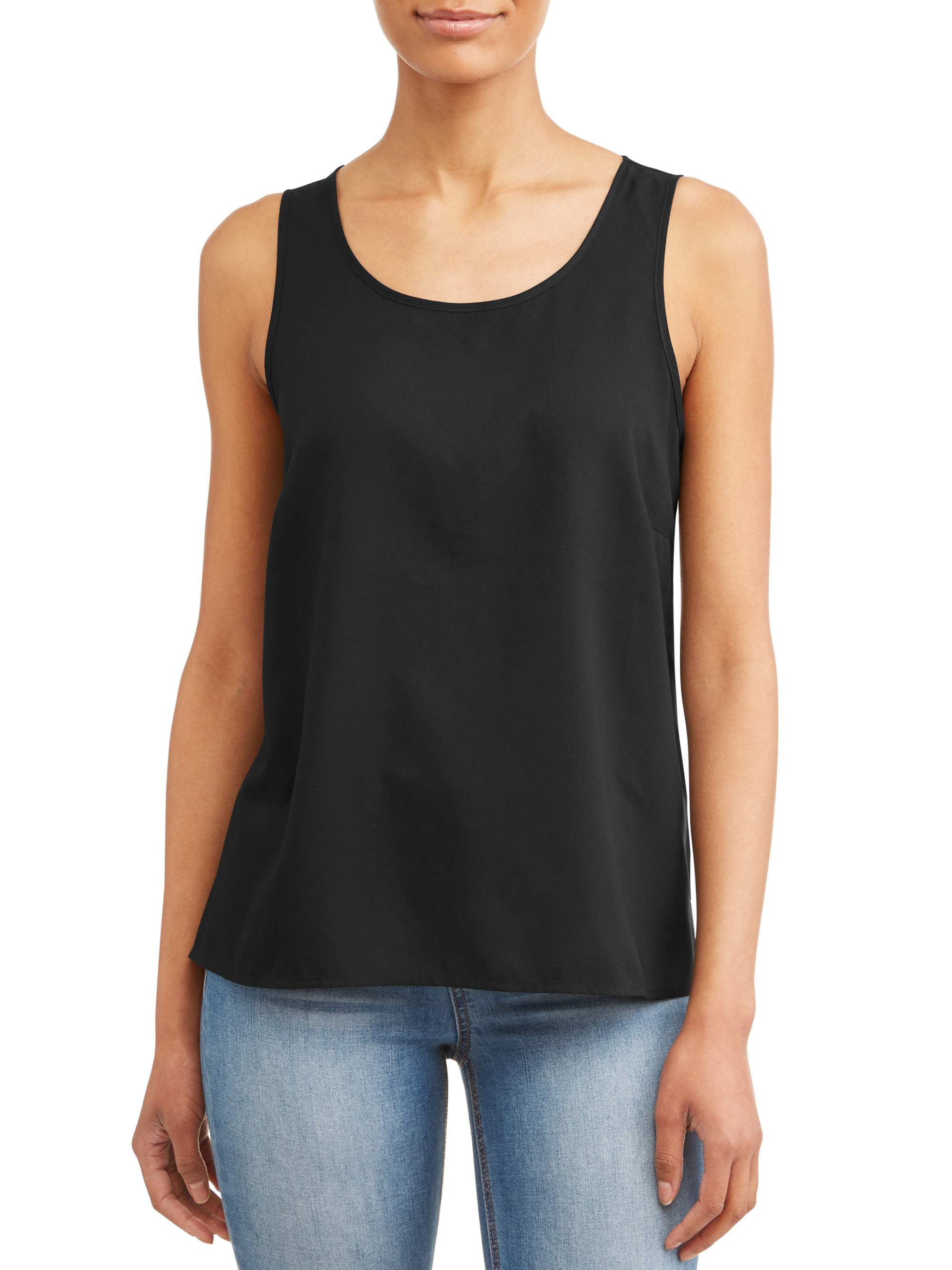 Time and Tru - Time and Tru Women's Essential Woven Tank Top - Walmart ...