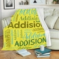 thumbnail image 6 of Custom Name Blanket for Kids Adults Personalized Blanket with Name Flannel Blanket Customized Name Blanket for Birthday Valentines Christmas Day (30x40, Pink), 6 of 6