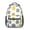 Geometric Circle White, variant on Geometric Square Gray Pattern Backpack for School, Cute School Bag with Adjustable Shoulder Straps and Padded Back, 15.3"x11"x6.7"
