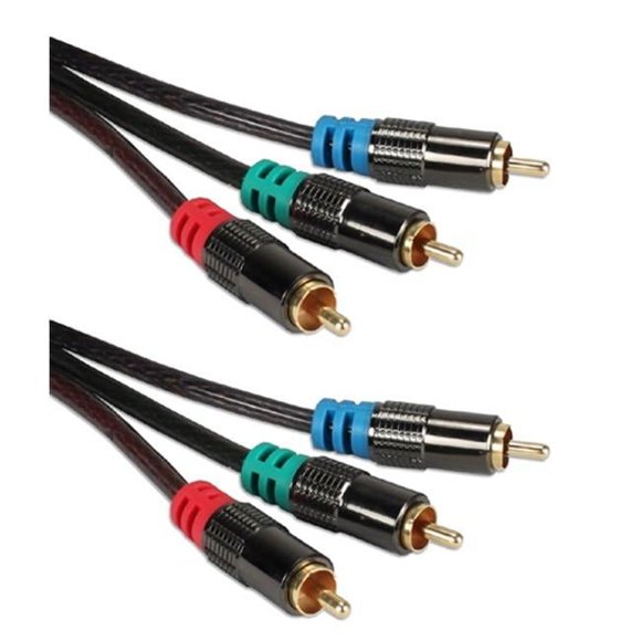 QVS RCA3V-35 35 ft. HDTV Triple-RCA Premium Component Video Combo Cable